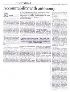 AN ARTICLE BY DR. C RANGARAJAN ON 